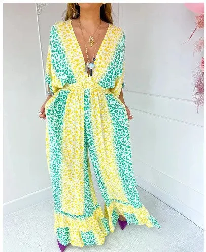🔥50% OFF💃2024 NEW STYLE V-neck Leopard print Dress 💝