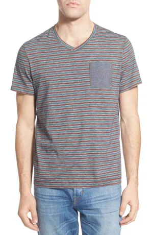 'Aaron' Short Sleeve V-Neck Pocket T-Shirt