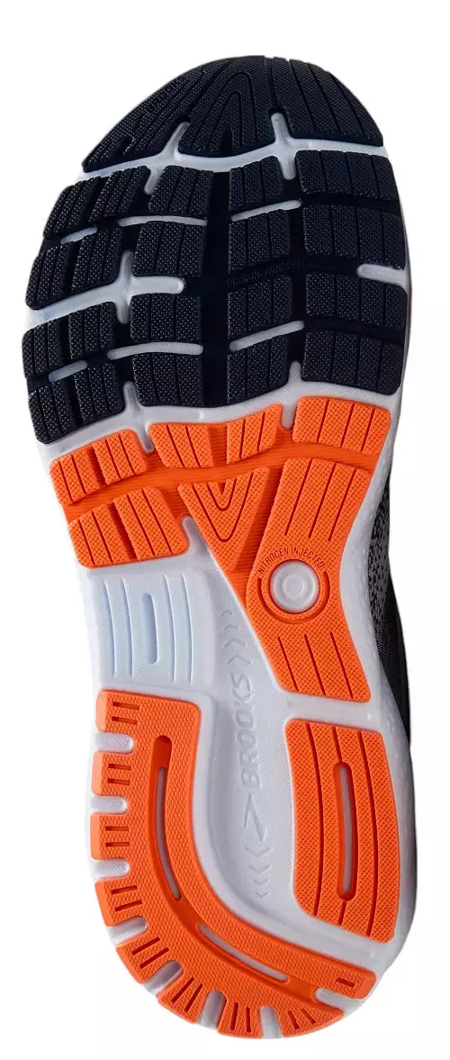Brooks Ghost 16 White Peacoat Orange Men's