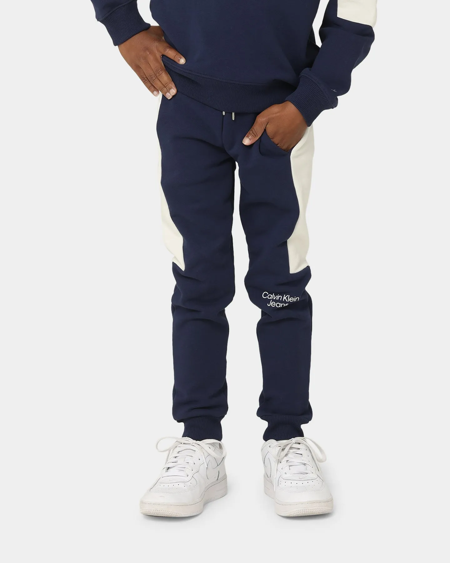 Calvin Klein Kids' Colour Block Stack Logo Set Peacoat