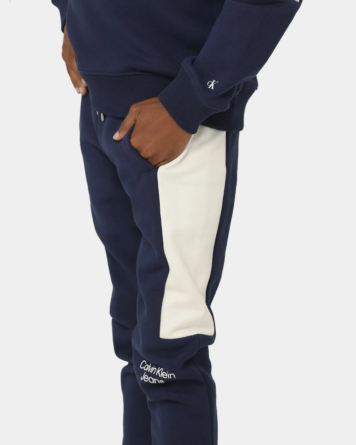 Calvin Klein Kids' Colour Block Stack Logo Set Peacoat