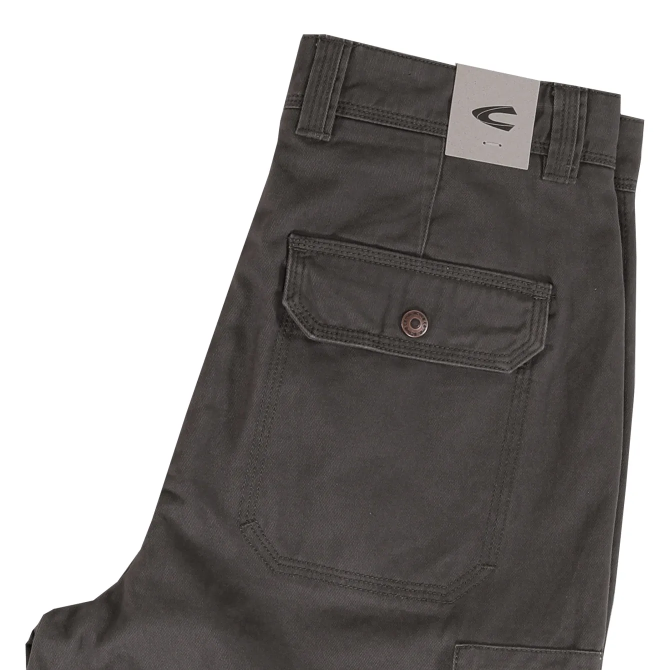 camel active Men Cargo Shorts in Regular Fit with Multipockets in 3 Colours Solid Cotton Twill 9-303AW24CT0906