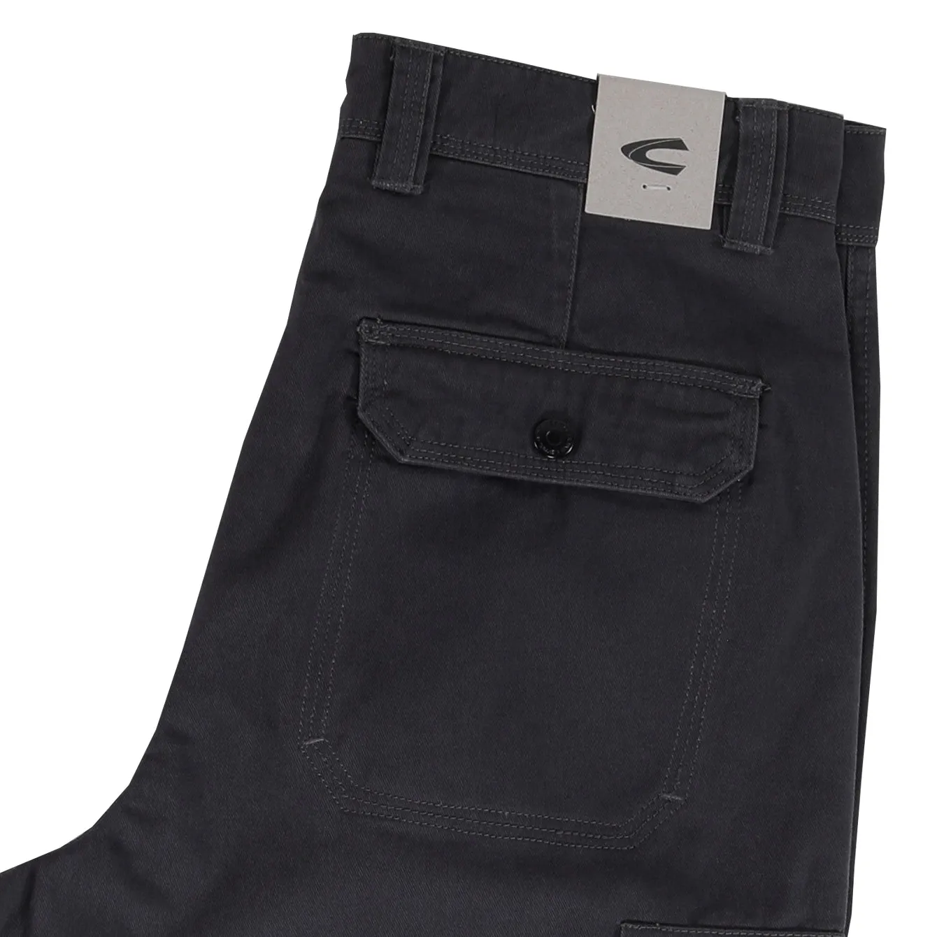 camel active Men Cargo Shorts in Regular Fit with Multipockets in 3 Colours Solid Cotton Twill 9-303AW24CT0906