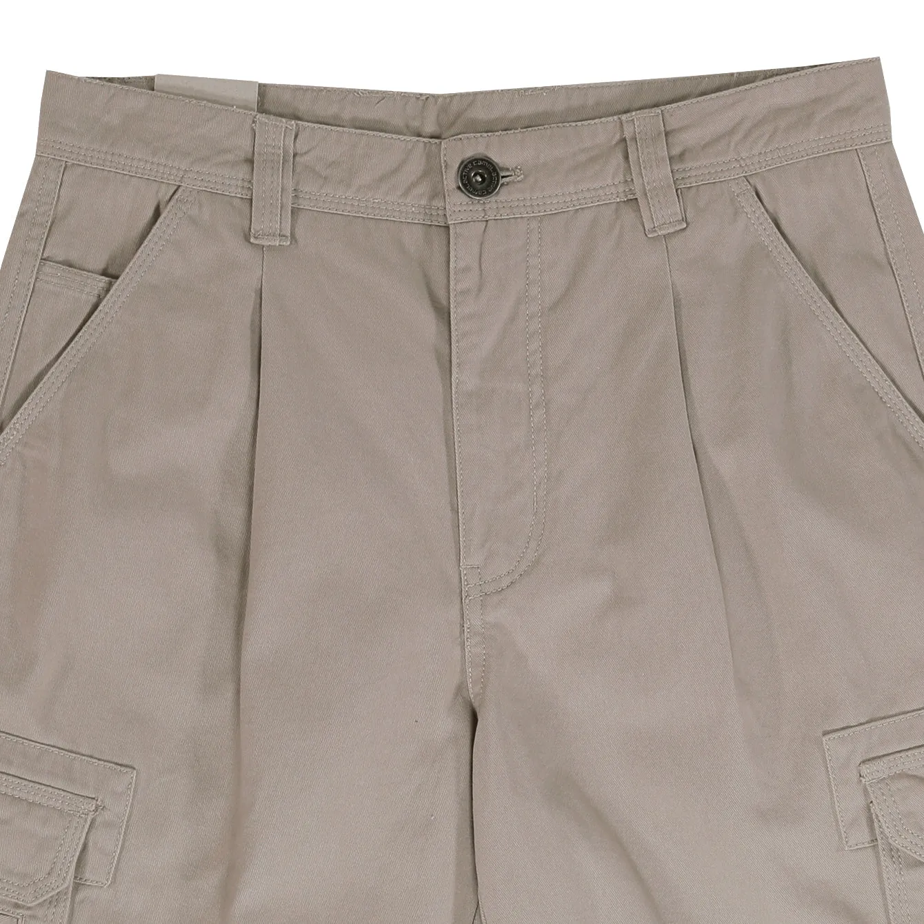 camel active Men Cargo Shorts in Regular Fit with Multipockets in 3 Colours Solid Cotton Twill 9-303AW24CT0906