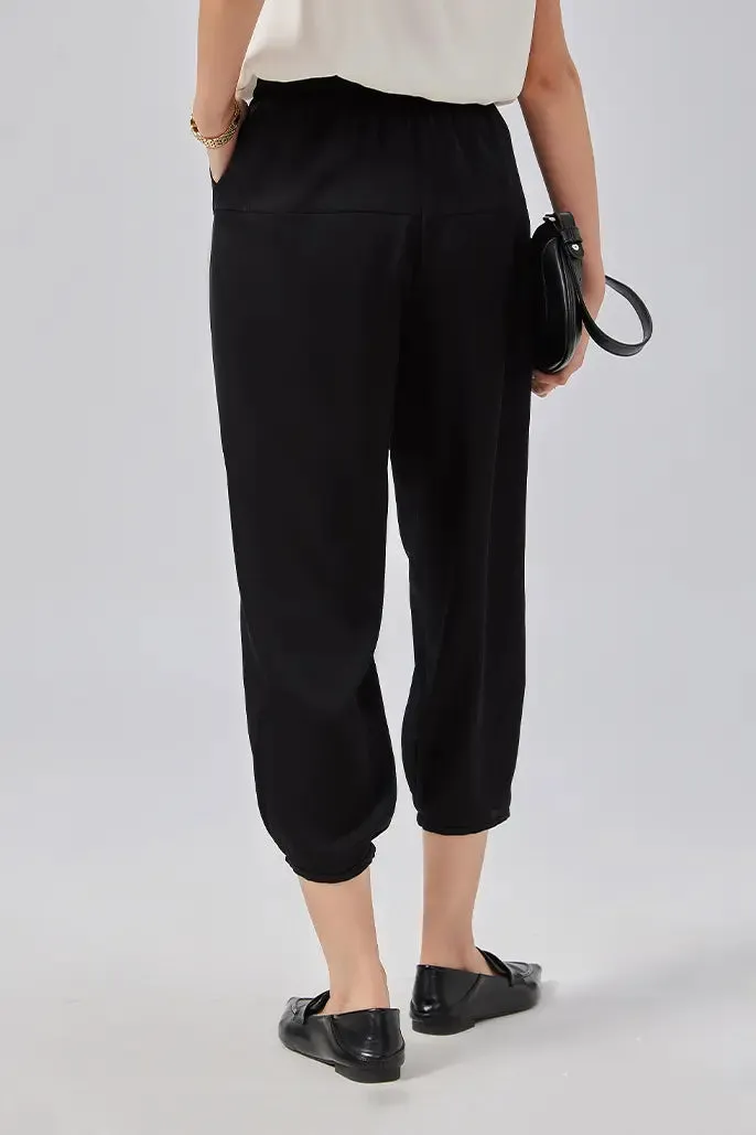 Casual Balloon Silk Pants