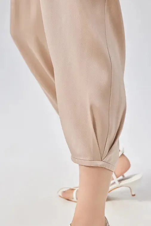 Casual Balloon Silk Pants