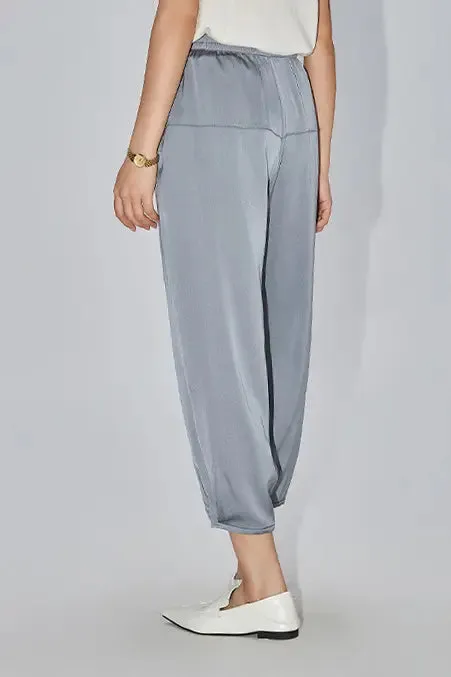 Casual Balloon Silk Pants