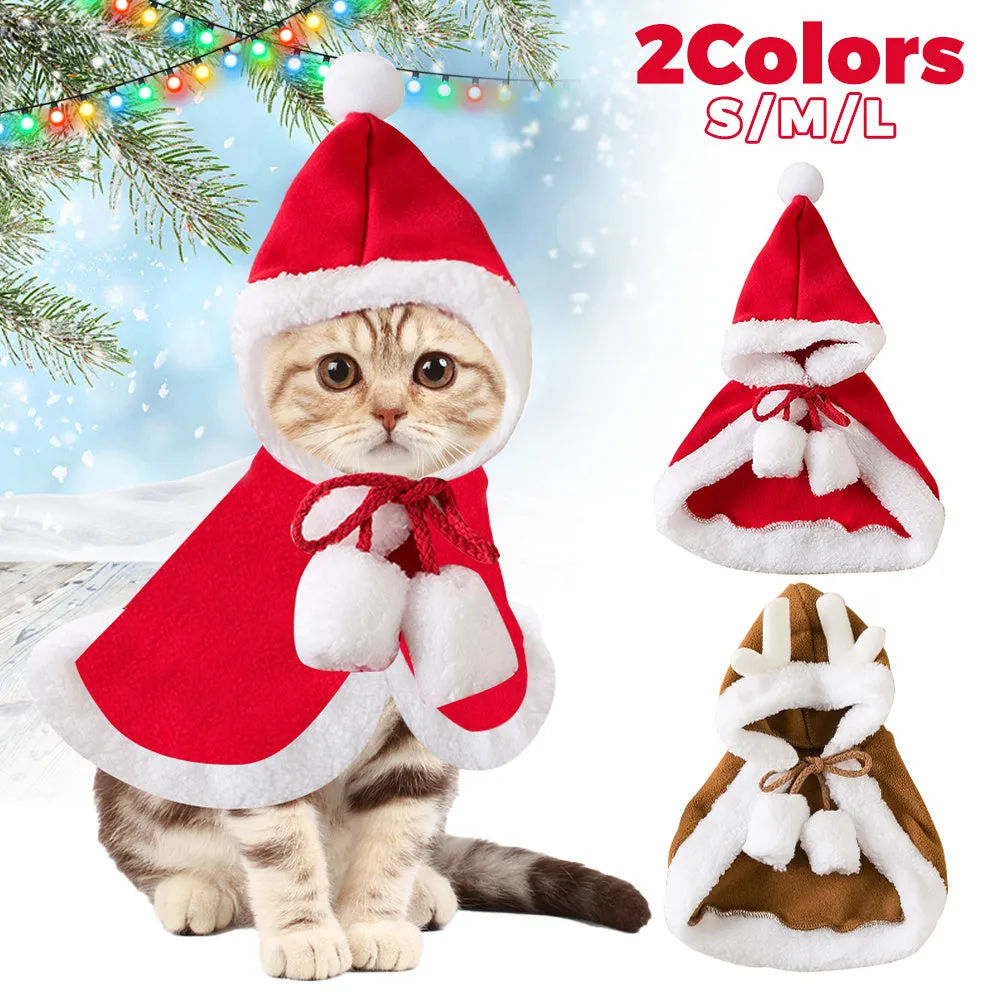 Cat Christmas Outfits Dog Cat Santa Claus Outfit