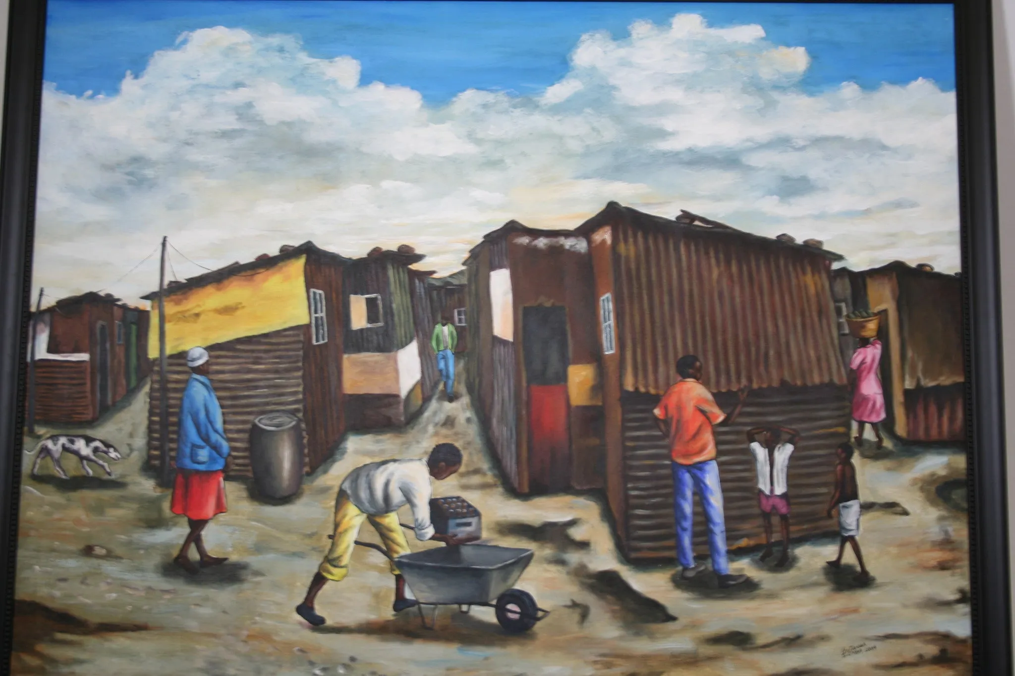 Dunoon Settlement Painting Lutanda Nzemba