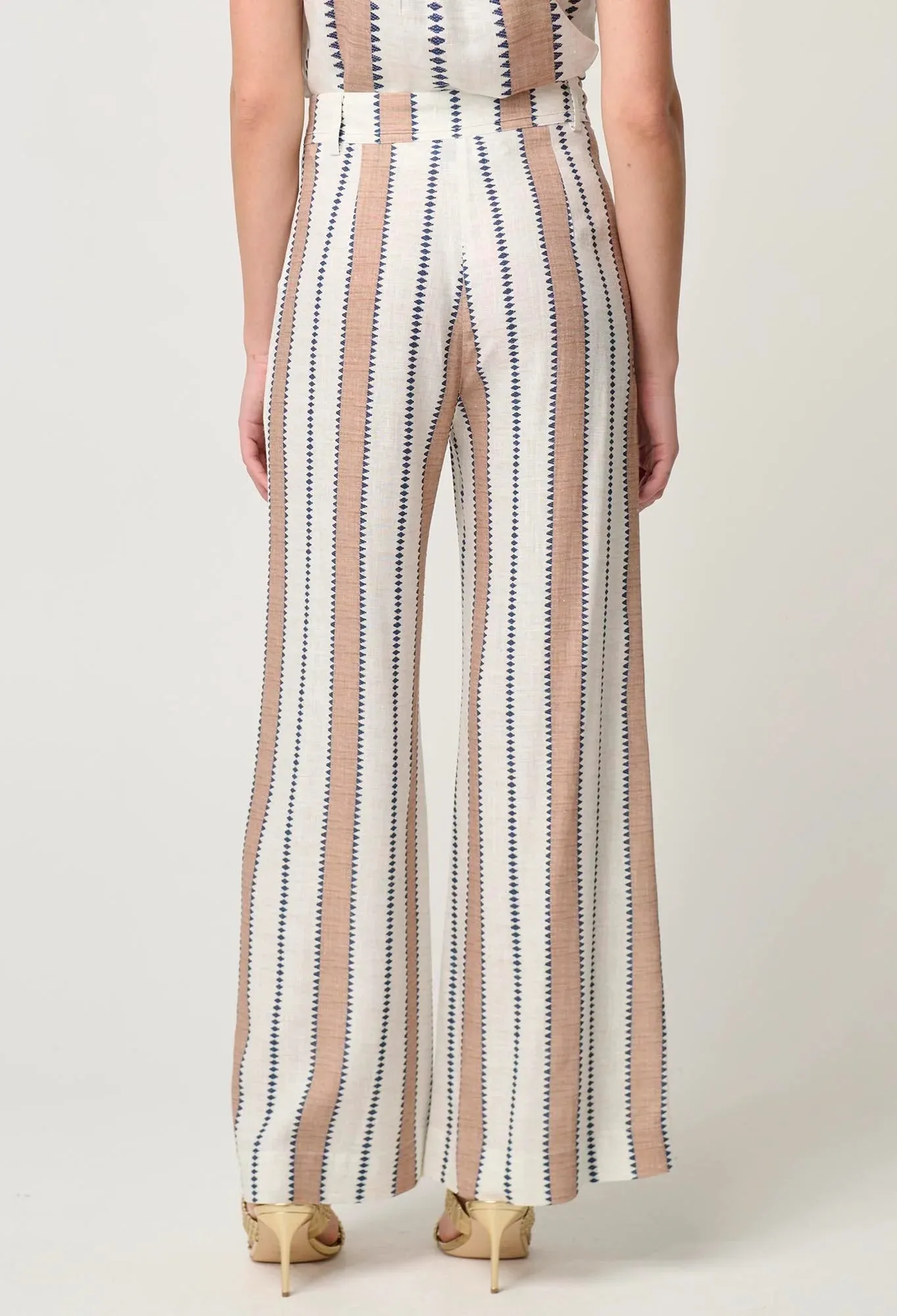 Dynasty Stripe Wide Leg Pant