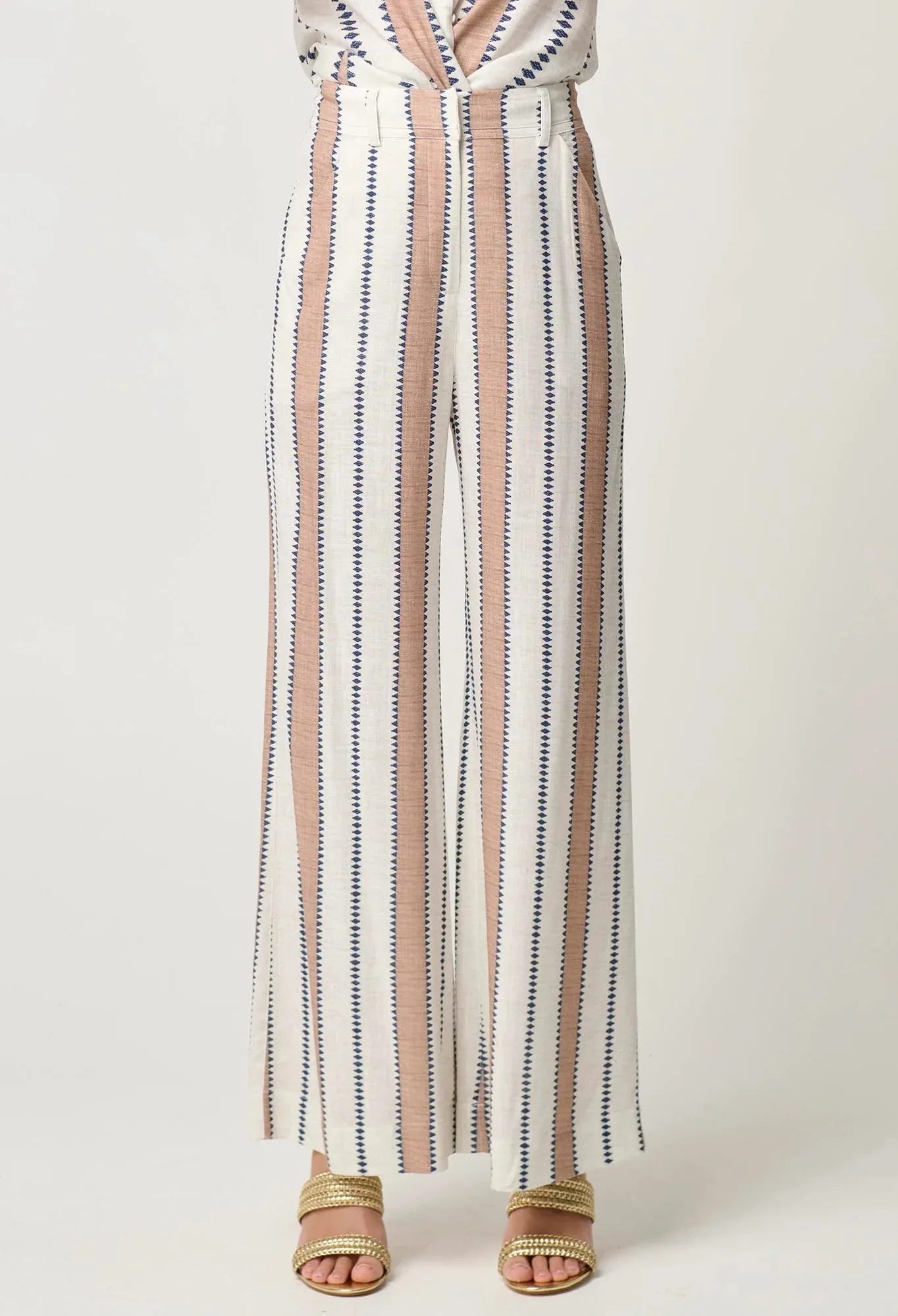 Dynasty Stripe Wide Leg Pant