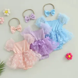 Figgy Romper with Bow Headband