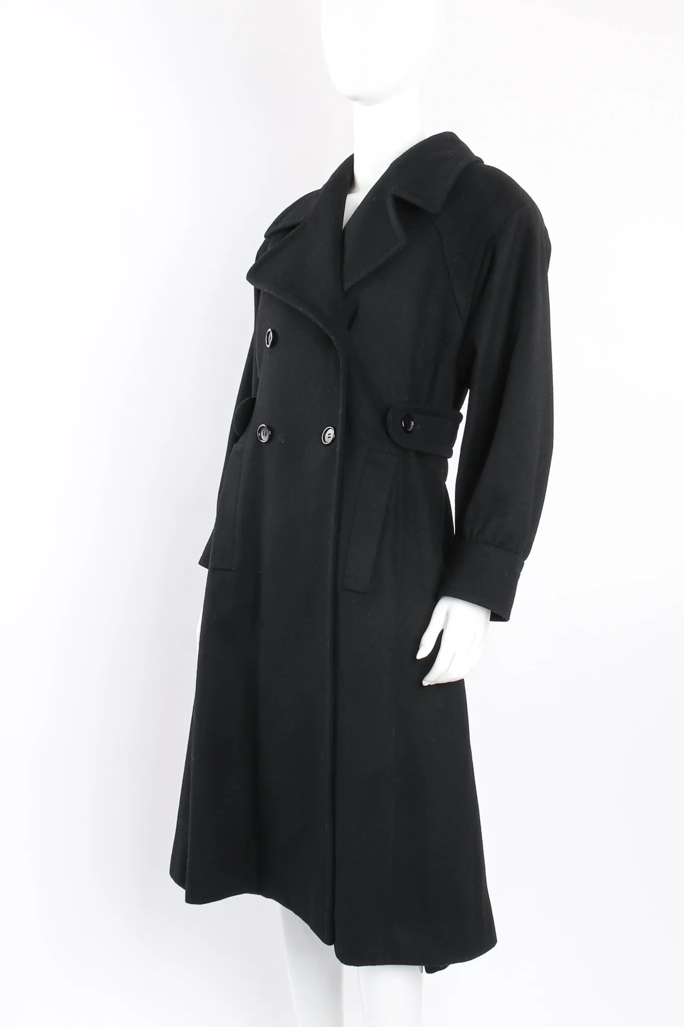 Flared Wool Princess Peacoat