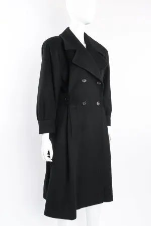 Flared Wool Princess Peacoat