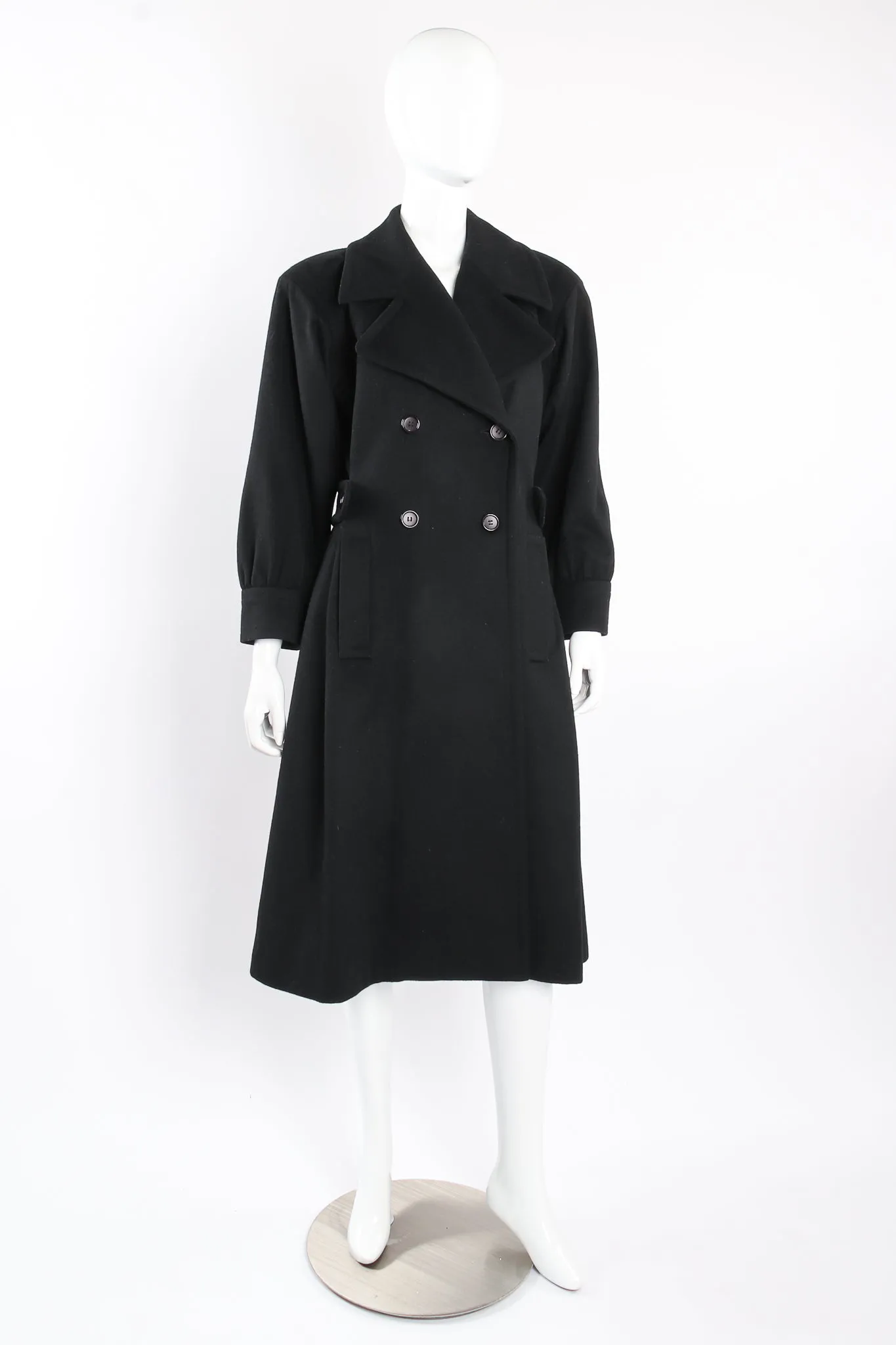 Flared Wool Princess Peacoat
