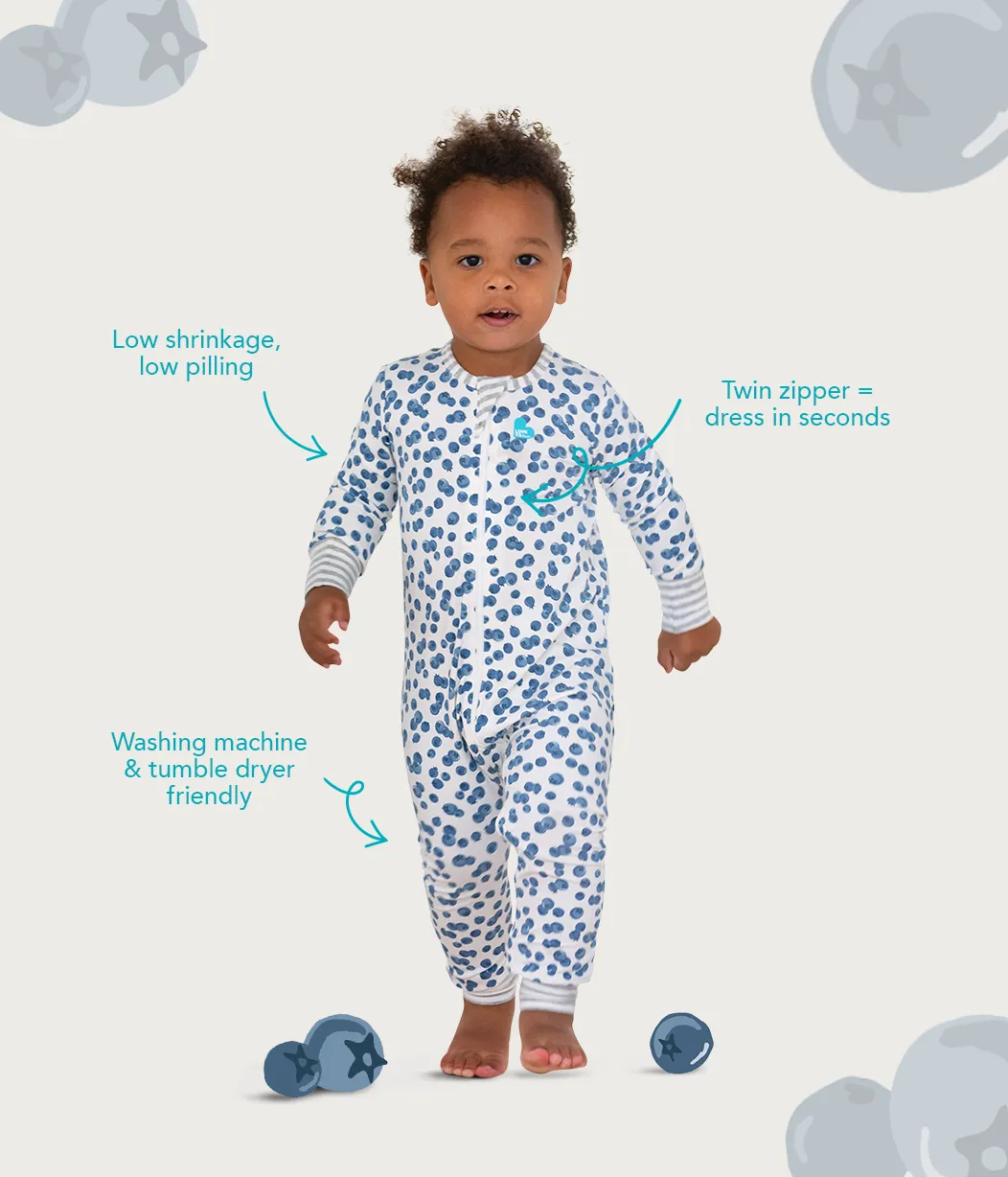 Footless Romper Cotton Pink Eclipse