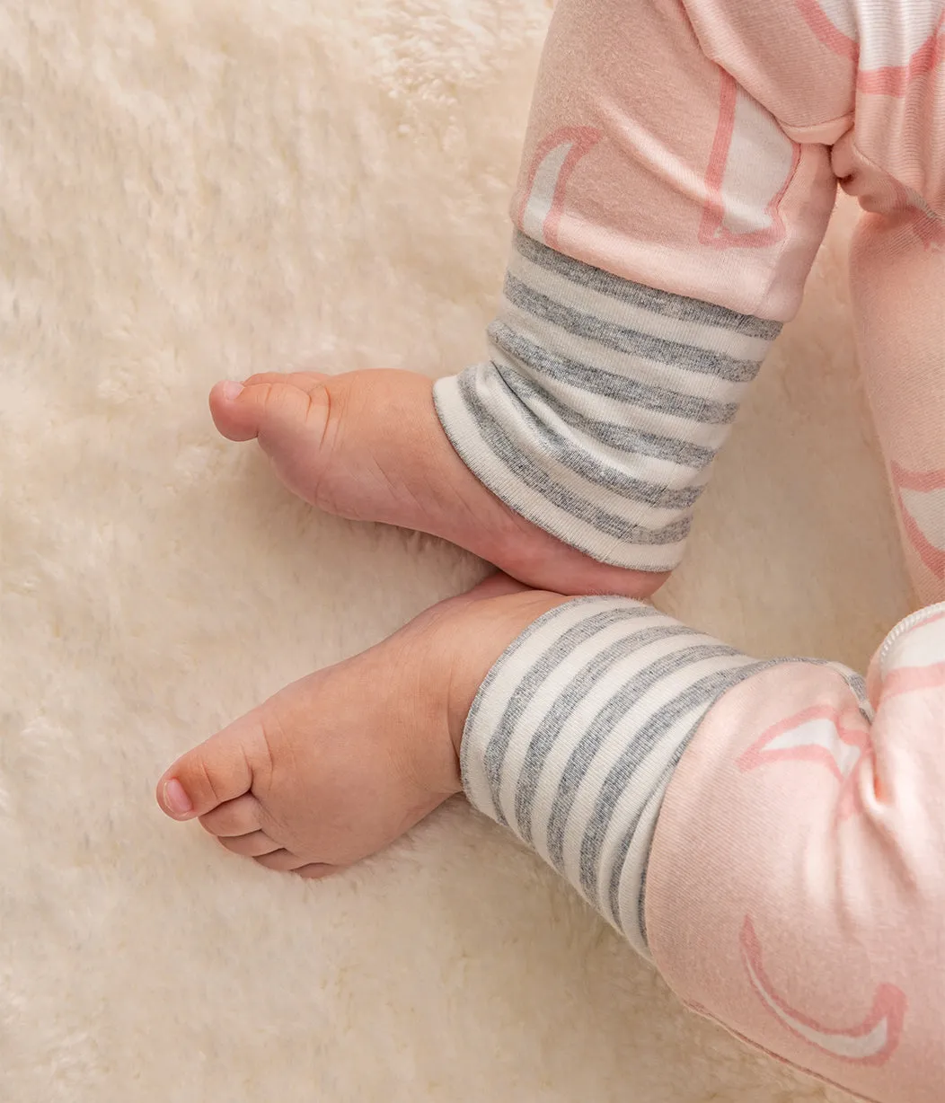 Footless Romper Cotton Pink Eclipse
