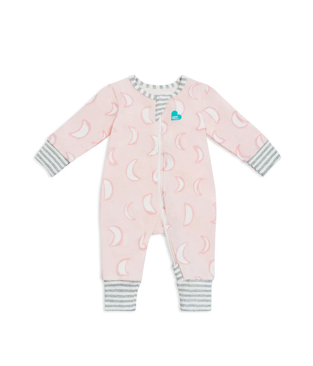 Footless Romper Cotton Pink Eclipse