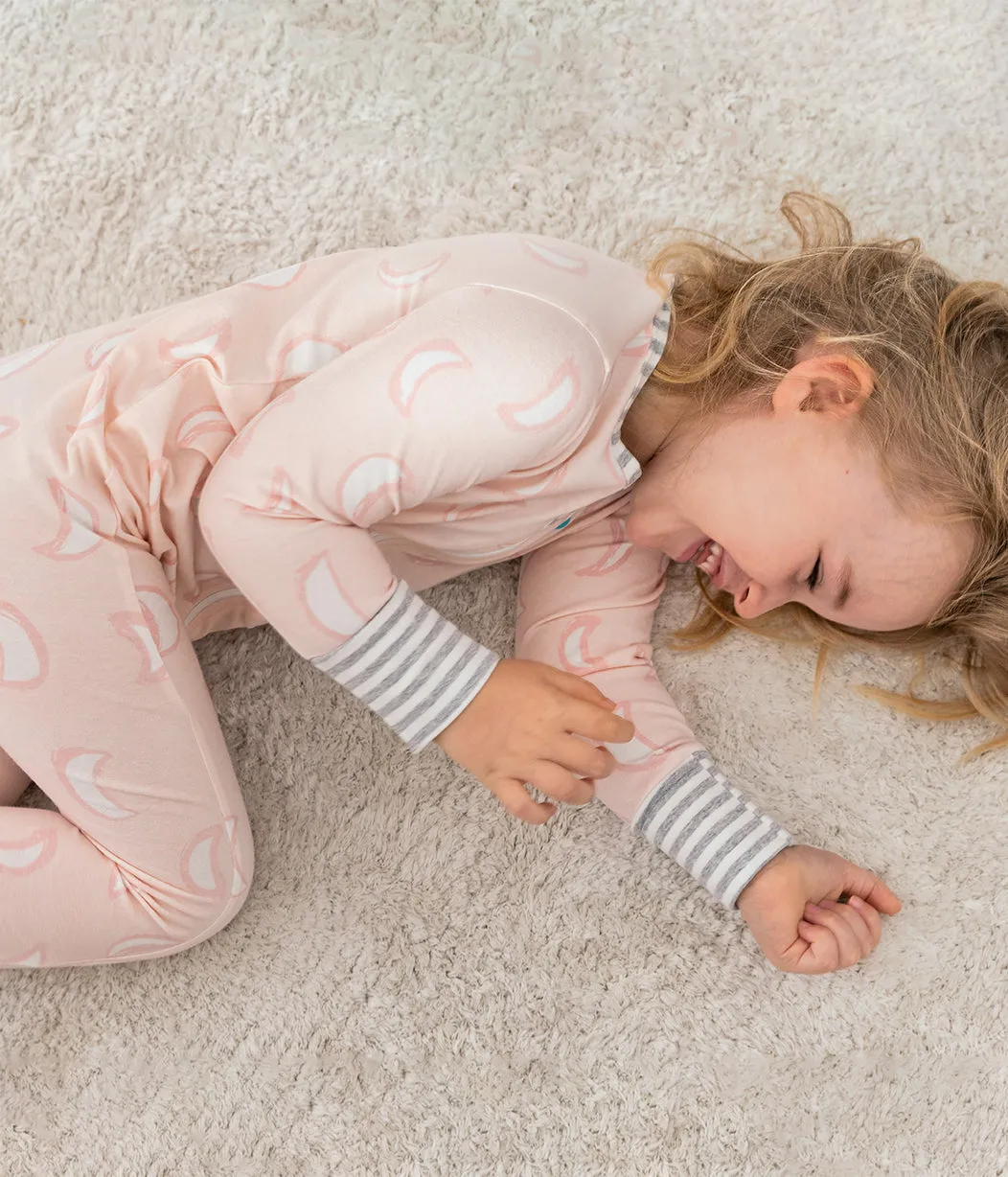 Footless Romper Cotton Pink Eclipse