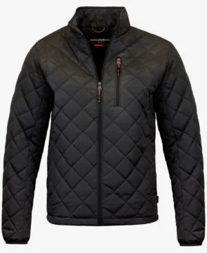 Hawke & Co. Mens Quilted Coat Medium Black Solid