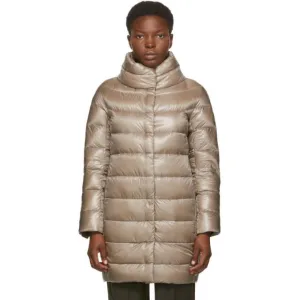 Herno Taupe Down Egg Coat