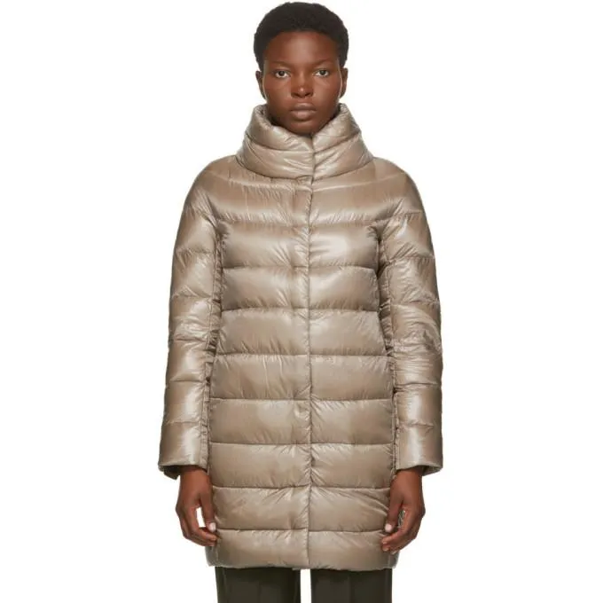 Herno Taupe Down Egg Coat
