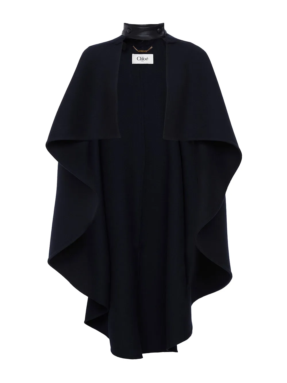 High-Low Wool Cape