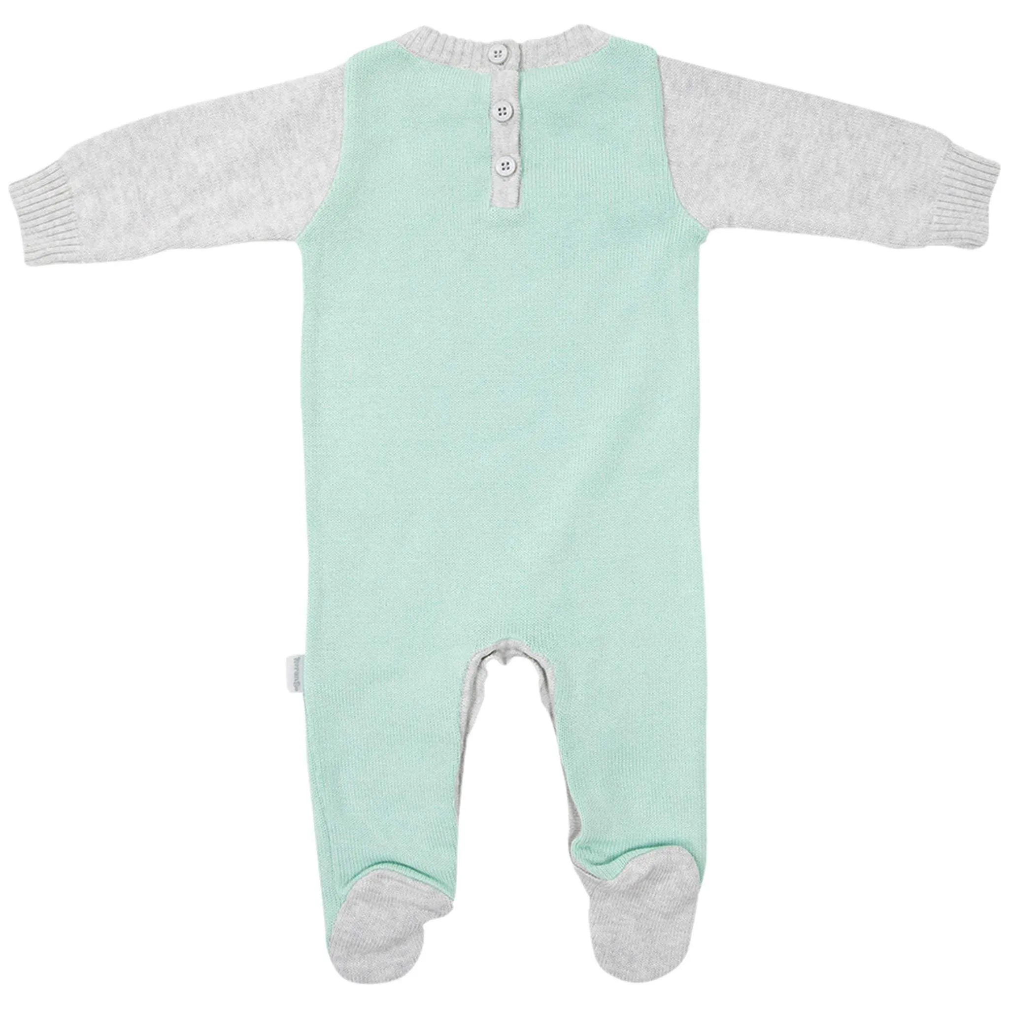 Kangaroo Knit Romper Mint