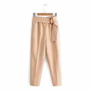 Khaki Buckle Pants