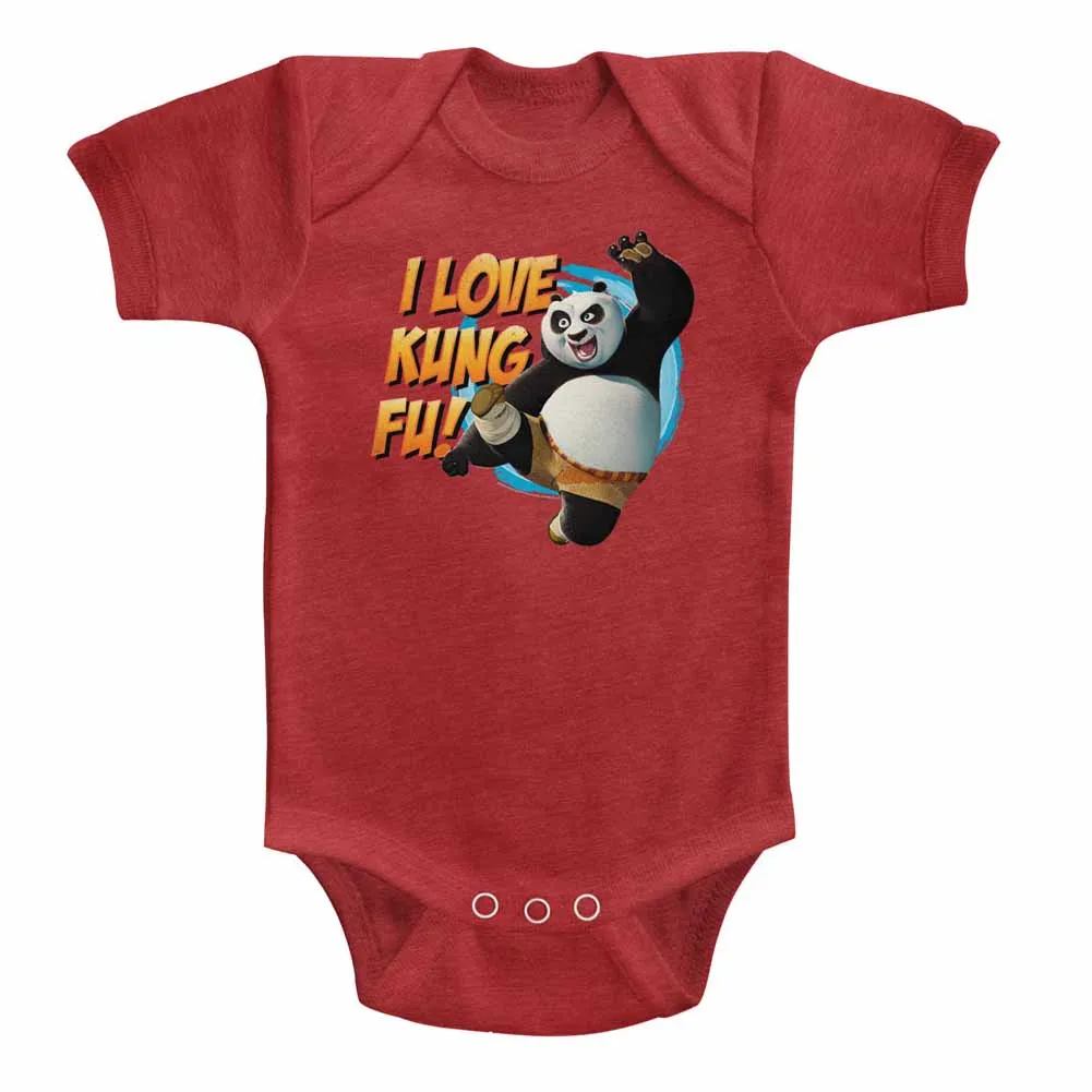 Kung Fu Panda Love Kung Fu Baby Heather Bodysuit