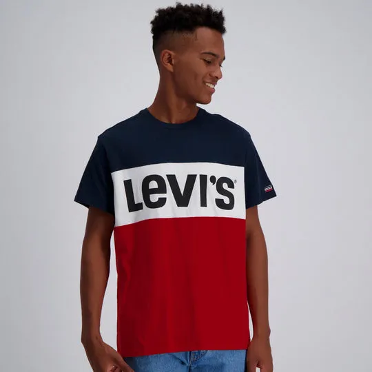 LEVI'S® COLORBLOCK TEE - PEACOAT