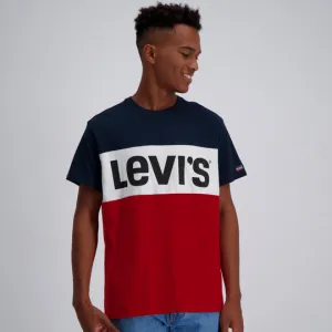 LEVI'S® COLORBLOCK TEE - PEACOAT