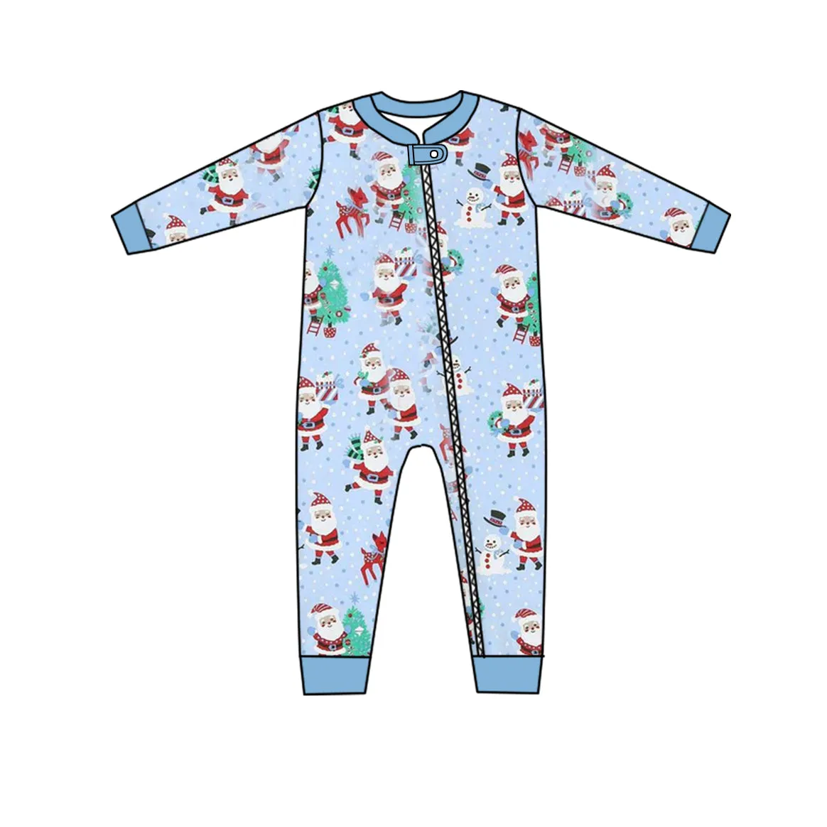 LR1130 Christmas snowmen girl romper 202405 preorder sibling