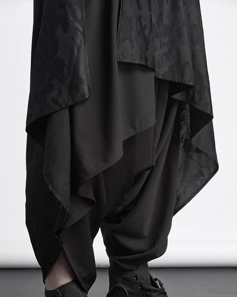 Mens Streetwear Baggy Ninja Pants