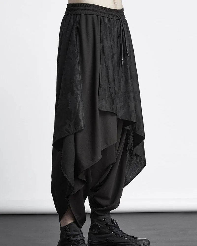 Mens Streetwear Baggy Ninja Pants
