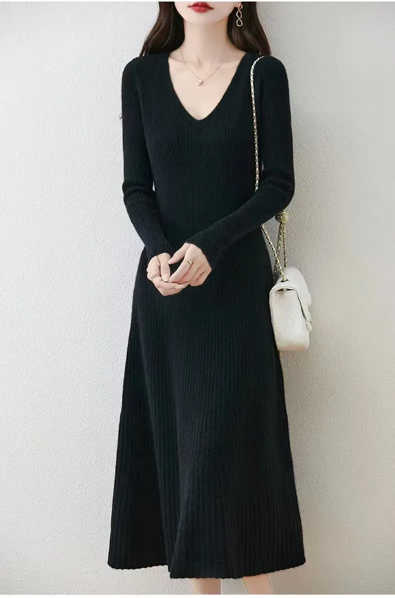 Nerissa - Sophisticated Knitted Dress for Women