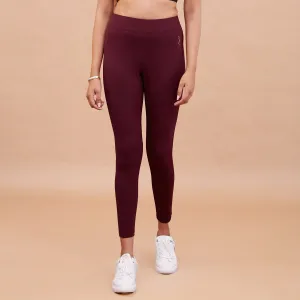 Nykd All Day Essential Cotton Leggings-NYAT076-Potent Purple