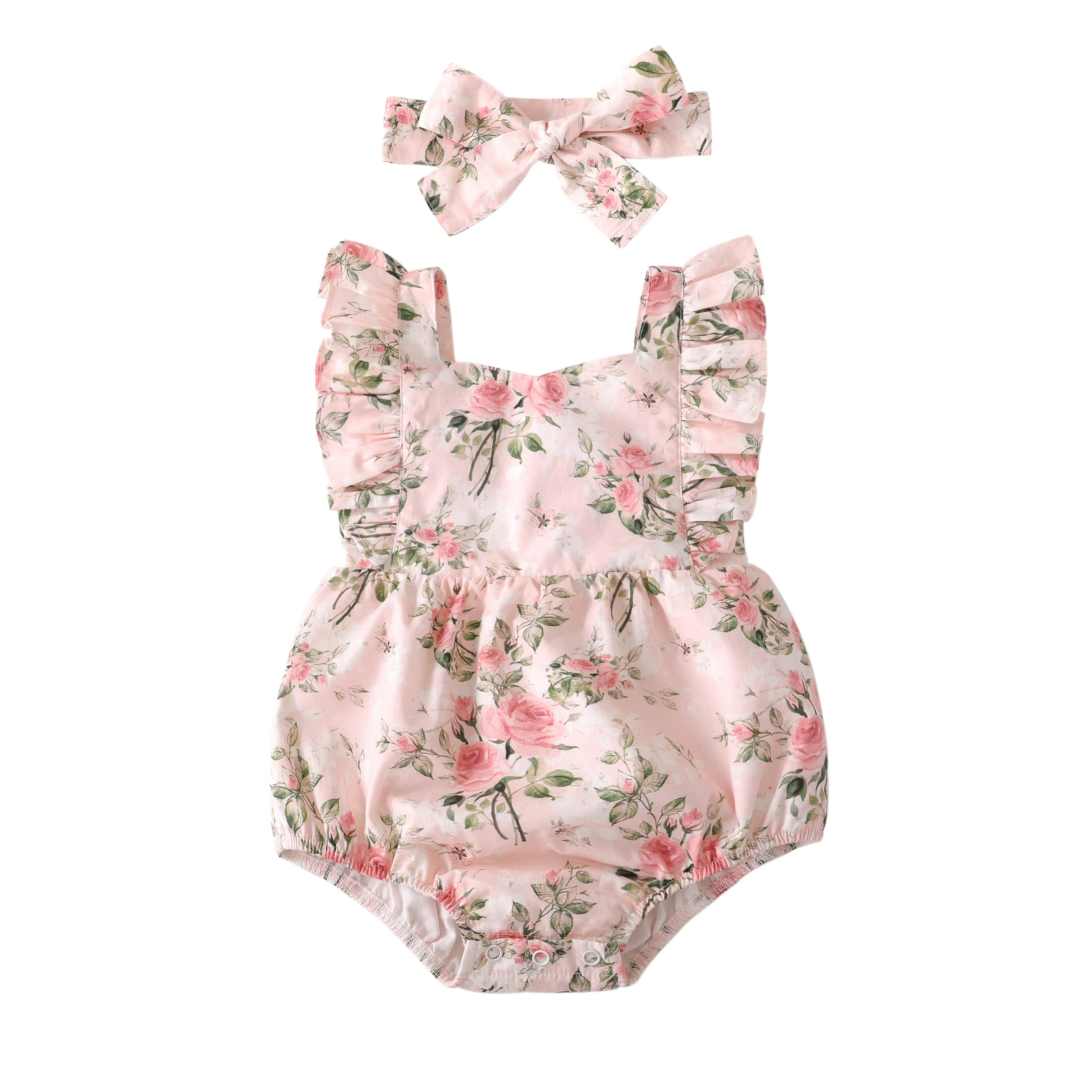 Peach Blossom Romper