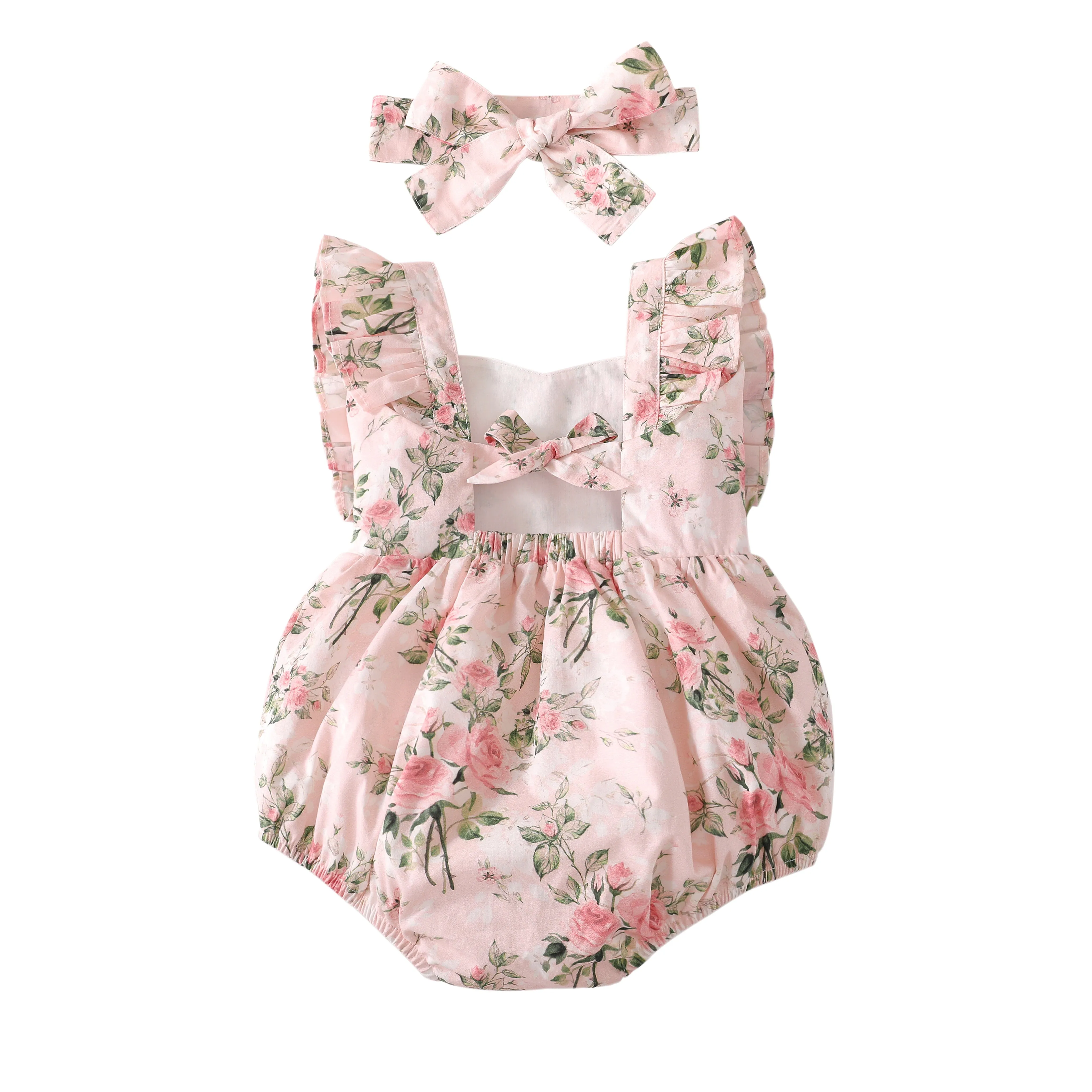 Peach Blossom Romper