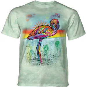 Pink Flamingo T-Shirt by Dean Russo
