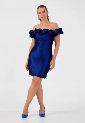 Plus Size Off Shoulder Short Dress