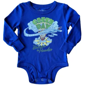 Rowdy Sprout Green Day Welcome to Paradise Long Sleeve Bodysuit