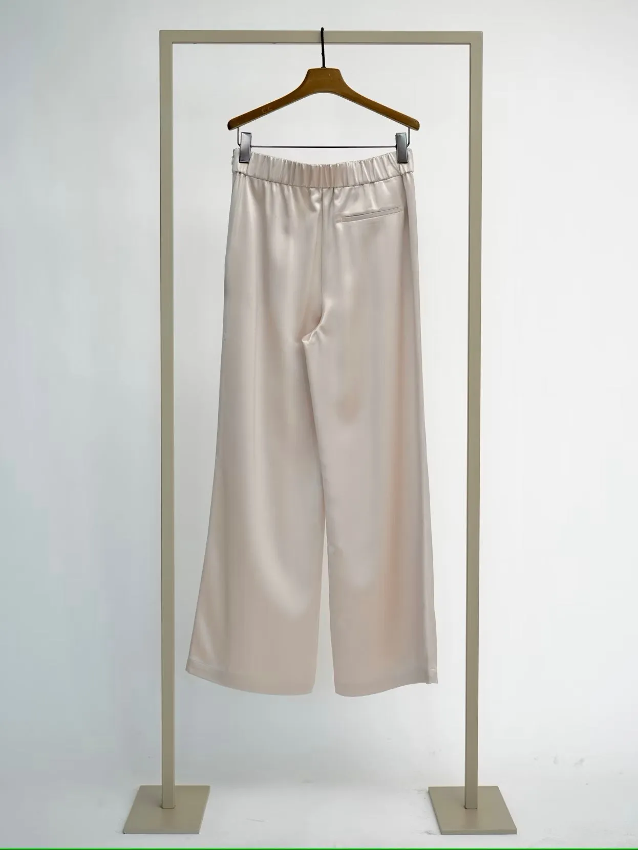 Satin Silk Pant  | Alabaster