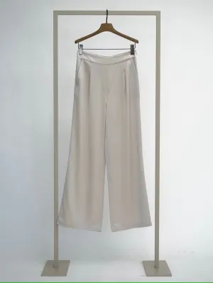 Satin Silk Pant  | Alabaster