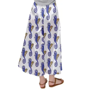Seahorse Satin Palazzo Pants Sharon Tatem Fashion