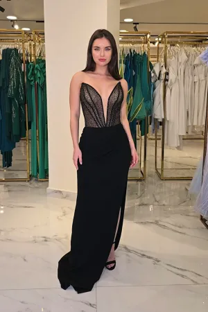Strapless Mermaid Maxi Dress