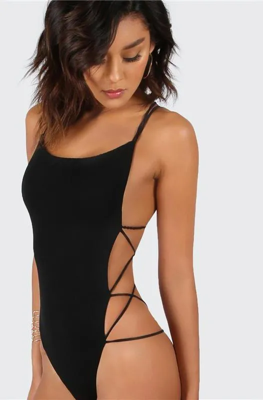 Strappy Backless Bodysuit