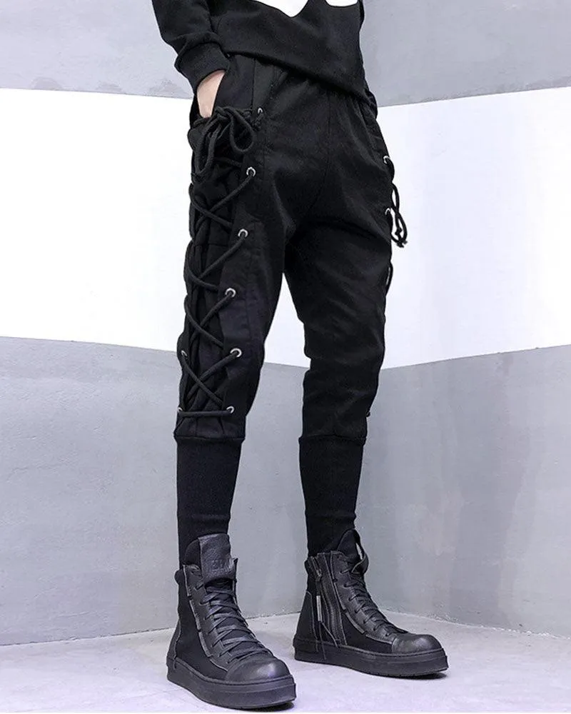 Streetwear Side Drawstring Jogger Pants