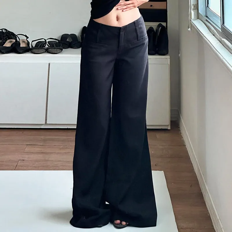 Sunni Wide-Leg Suit Pants
