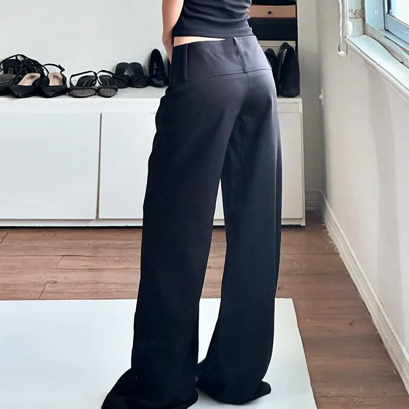 Sunni Wide-Leg Suit Pants